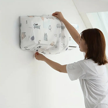 Pack of 3 Elastic Air Conditioner Dust Cover Set – Dustproof and Washable