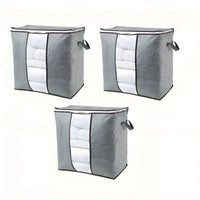 Pack of 5 Folding Storage Bags – Large Capacity Closet Organizers