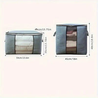 Pack of 5 Folding Storage Bags – Large Capacity Closet Organizers