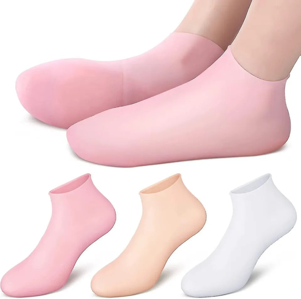 FRAKIN Silicone Moisturizing Socks for Cracked Feet