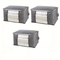 Pack of 5 Folding Storage Bags – Large Capacity Closet Organizers