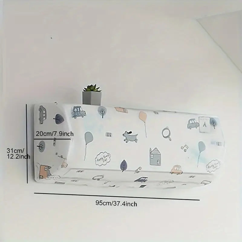 Pack of 3 Elastic Air Conditioner Dust Cover Set – Dustproof and Washable