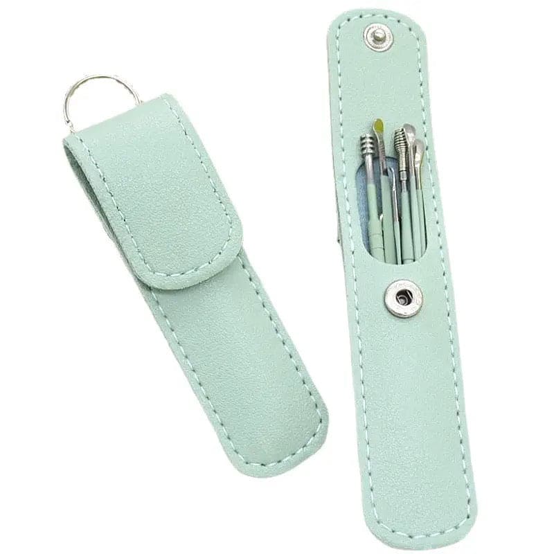 6 Piece Stainless Steel Ear Wax Removal Tool Set with Storage Case